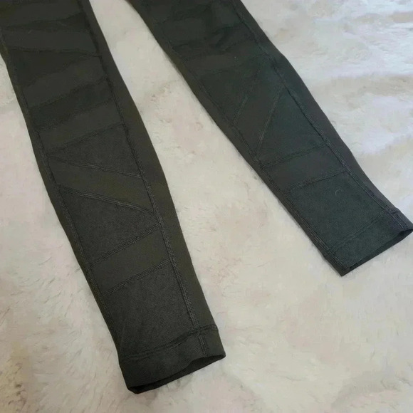 Lululemon Wunder Under Pant (Hi-Rise) *Tech Mesh 28" Sage Green Size 2 - Picture 3 of 7